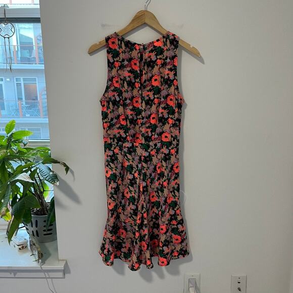 J. Crew Pink & Black Floral Dress Size 10 - Picture 6 of 6